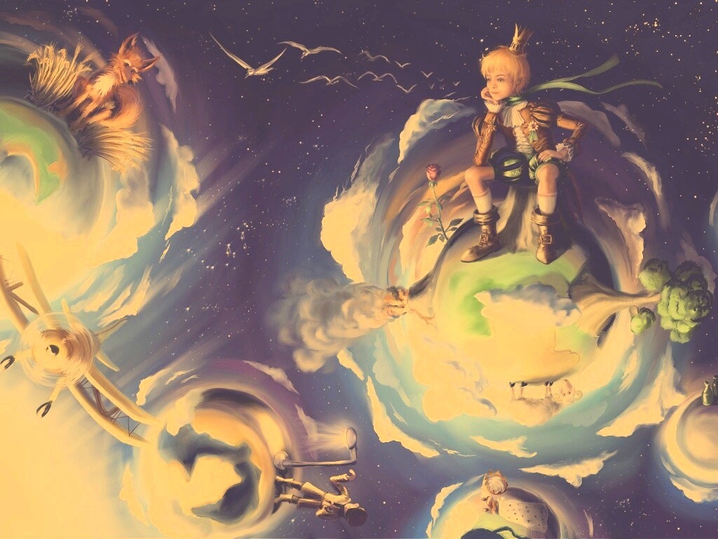 Арт на сказку Маленький Принц обои