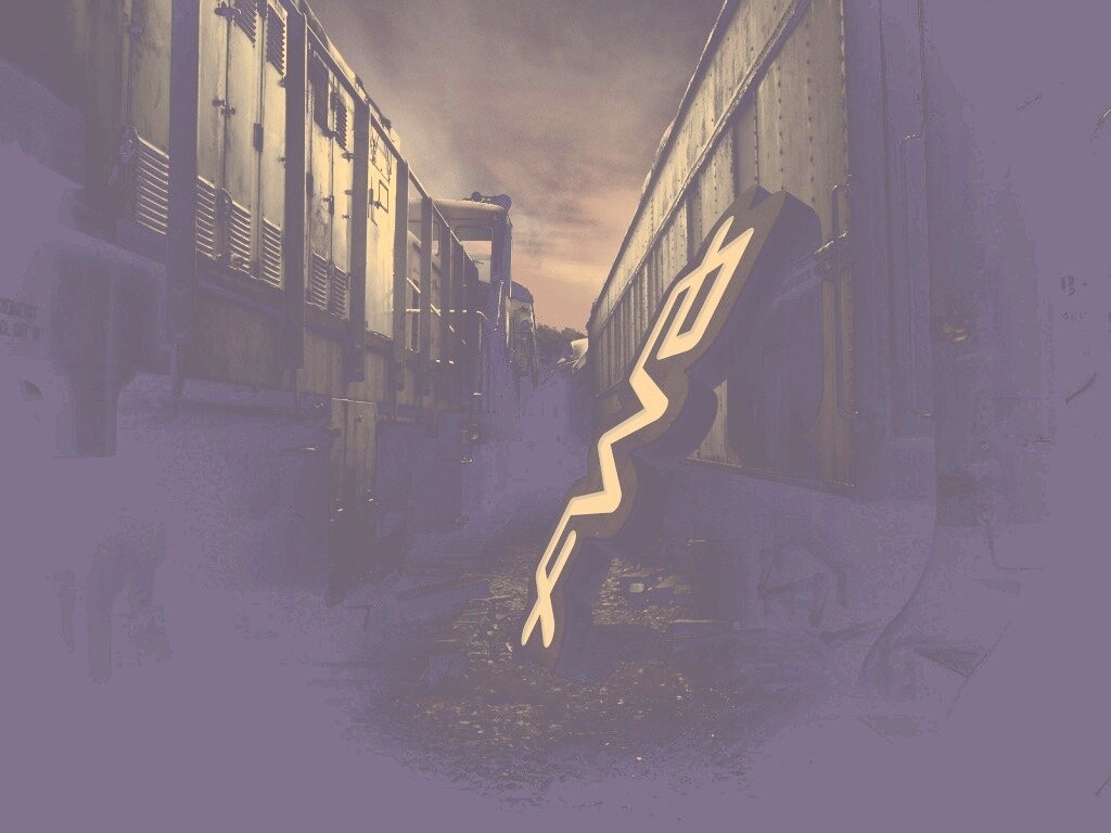 Упавшая вывеска обои