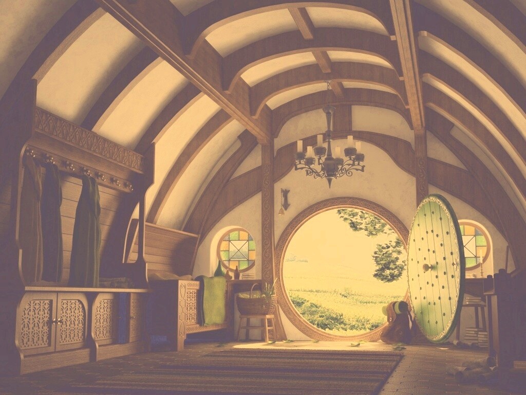 Дом хоббитов обои