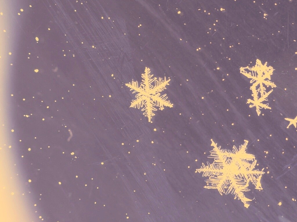 Снежинки обои