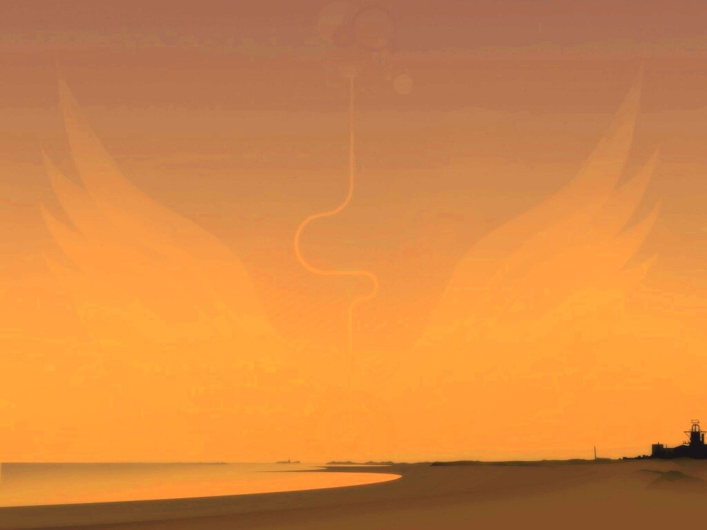 Крылатое солнце обои