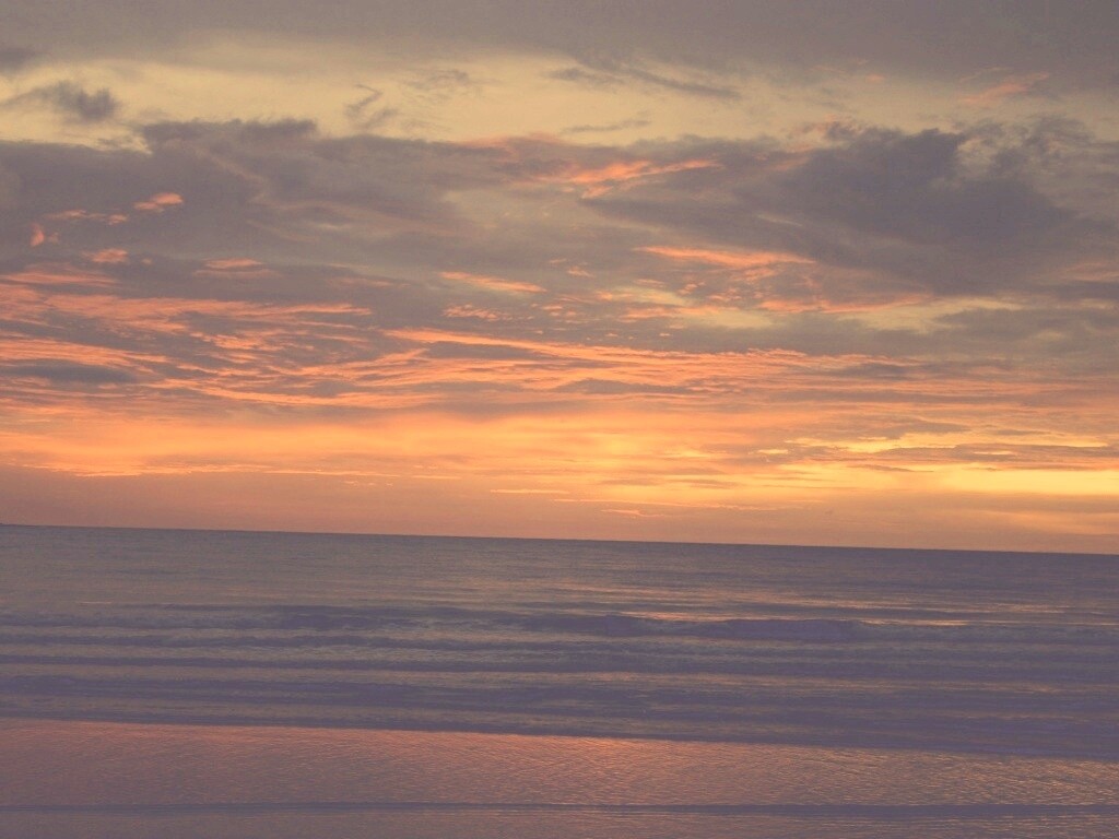 Закат на море обои