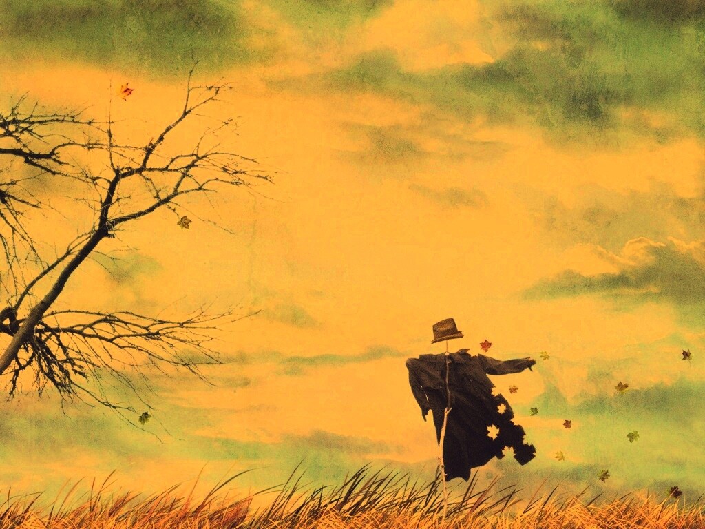 Забытое пугало обои