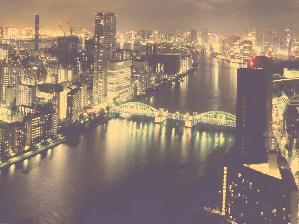 Панорама Токио обои