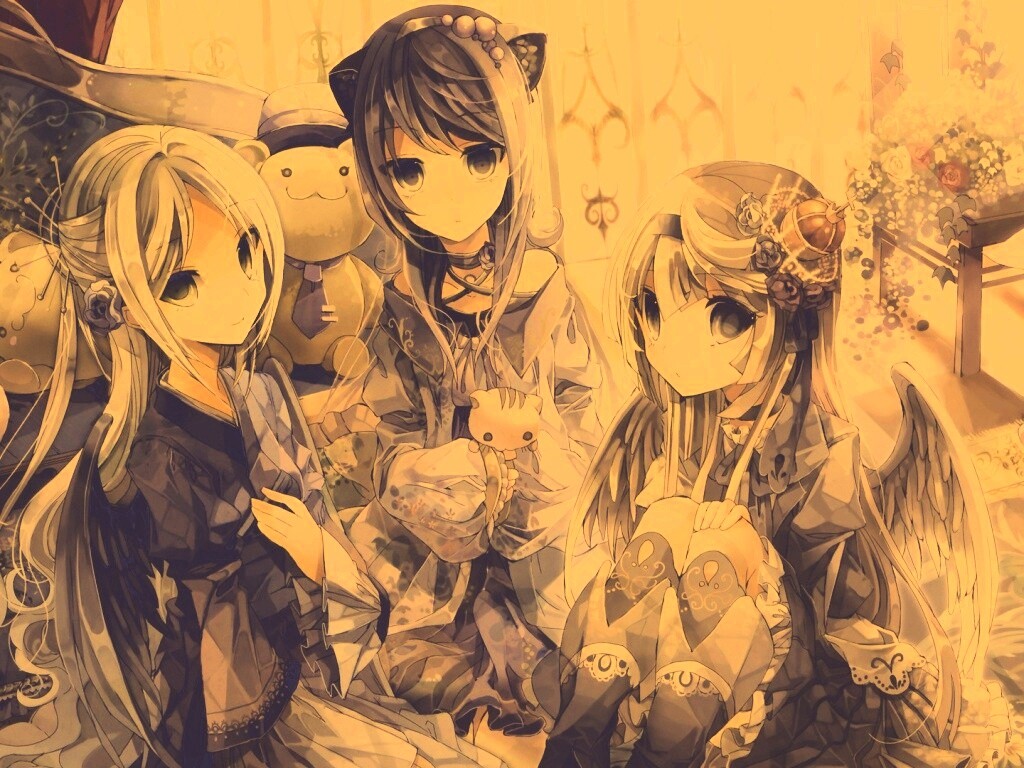 Три лоли обои