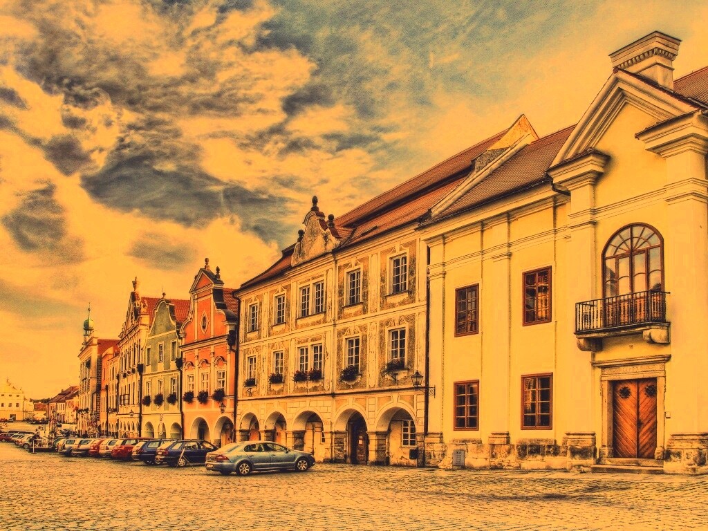 Домики в Чехии обои