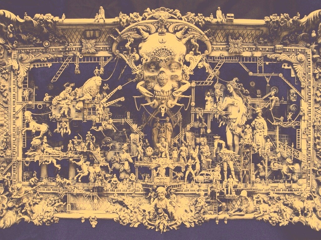 Адская скульптура обои