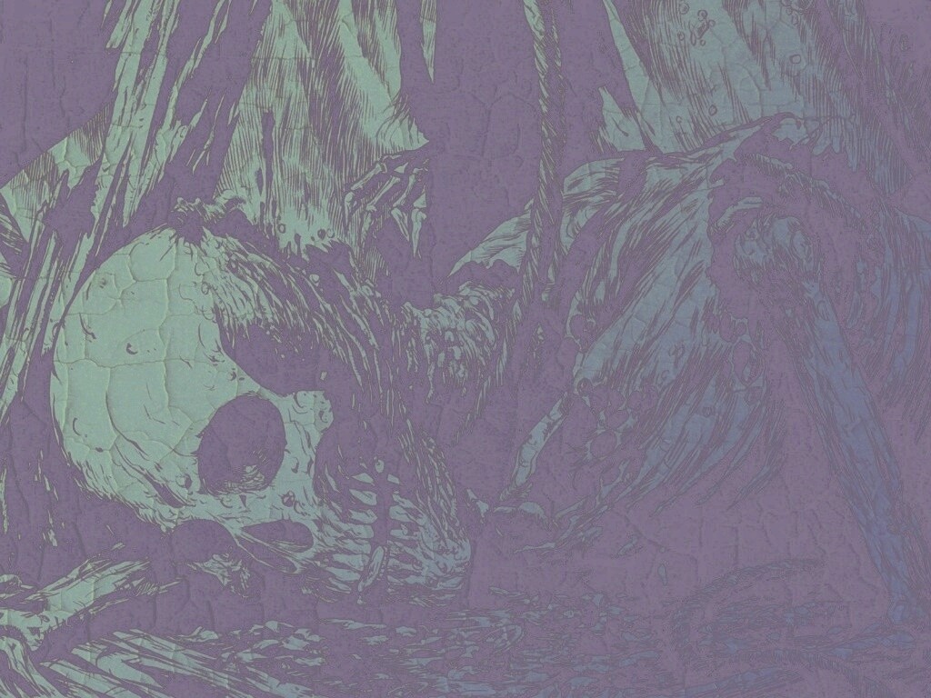 Тлеющий скелет обои