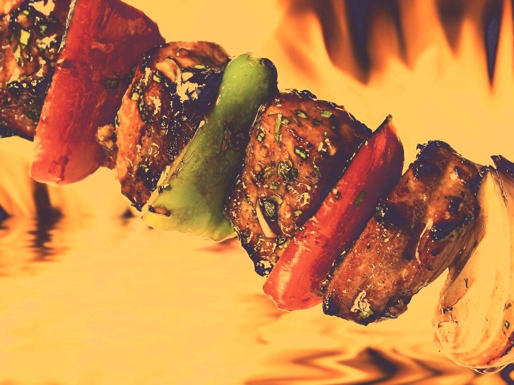 Сочный шашлычок обои