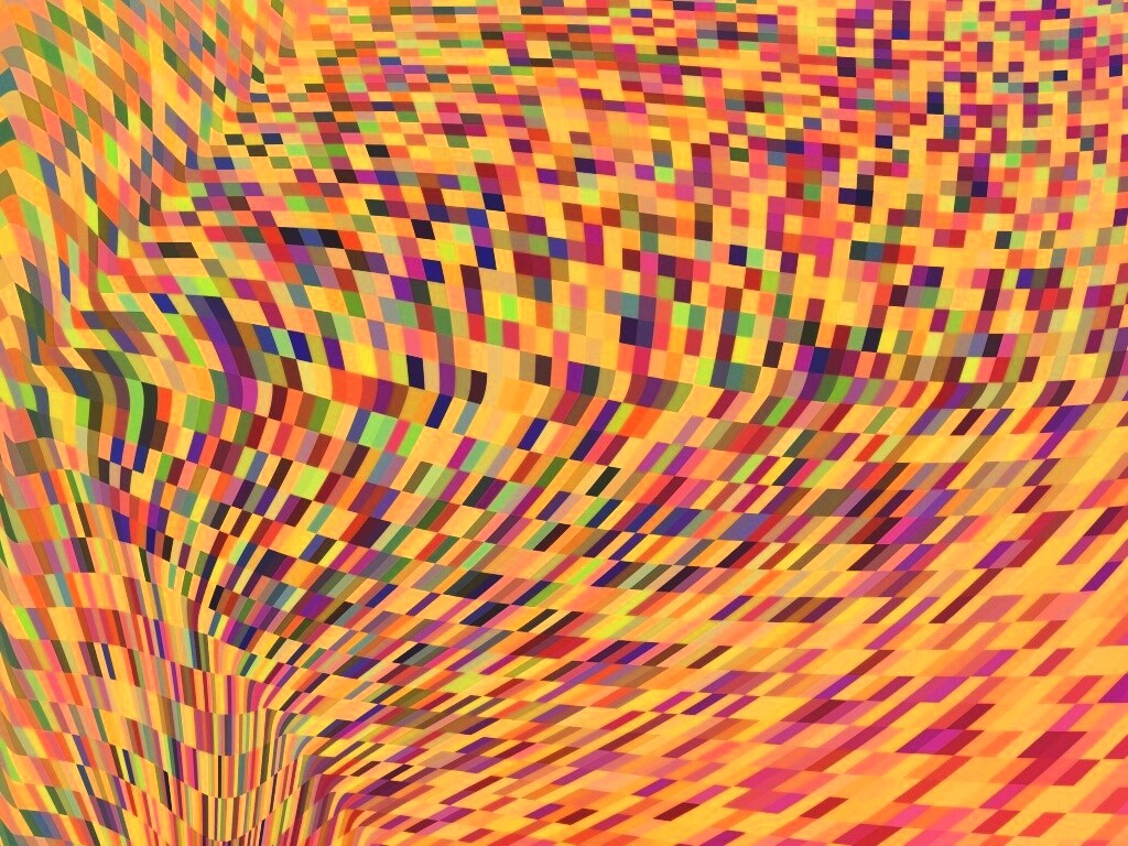 Пиксельная воронка обои