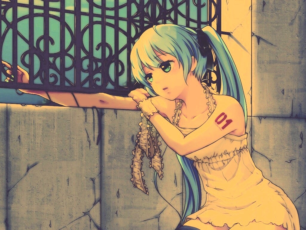 Девушка грустит обои