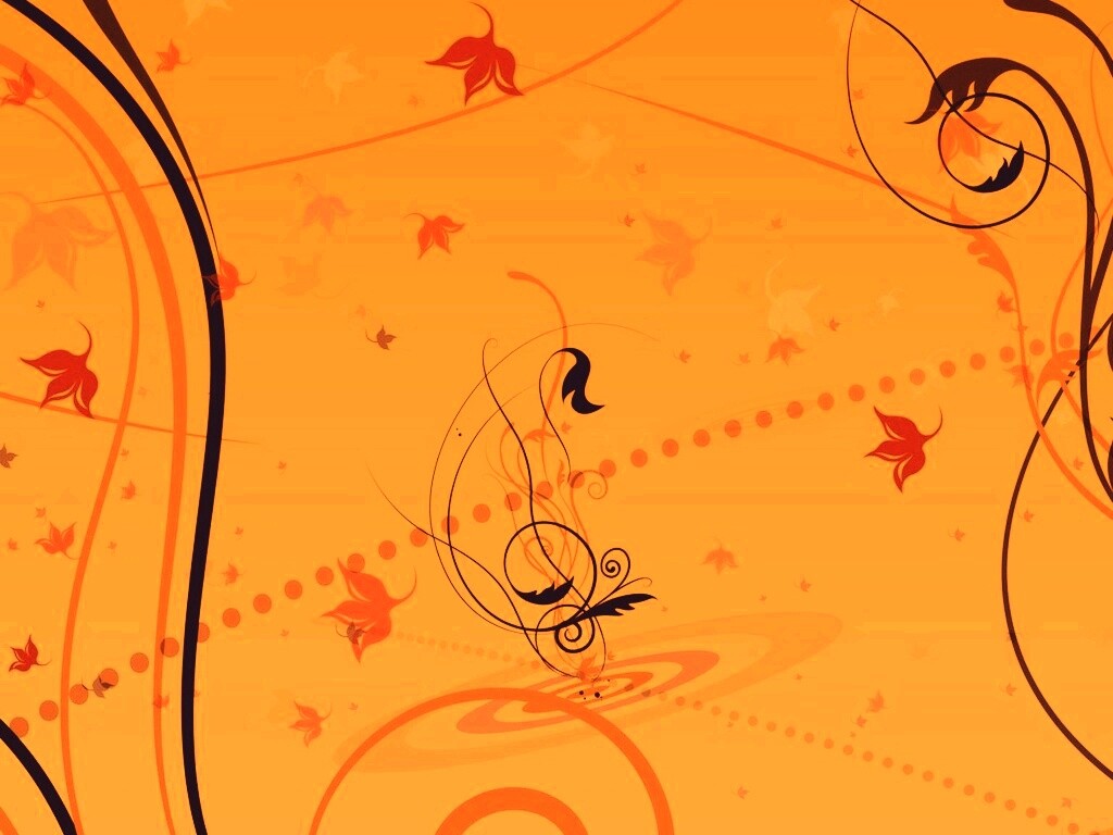 Цветы и завитки обои