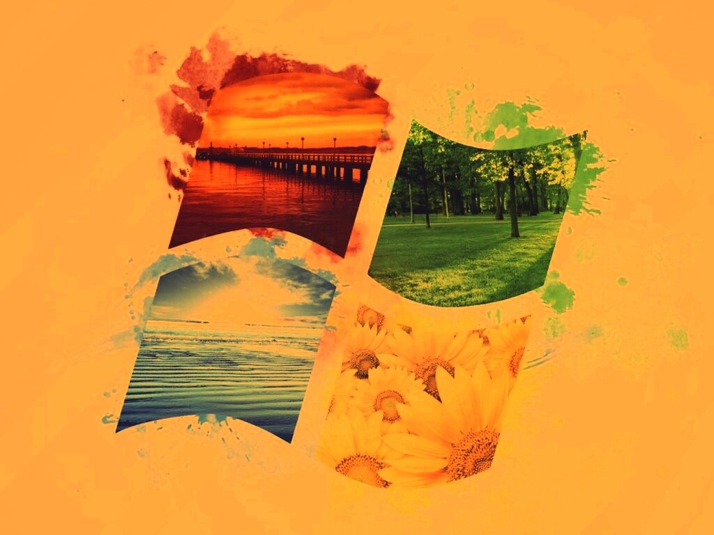 Логотип Winfdows bз фотографий природы обои