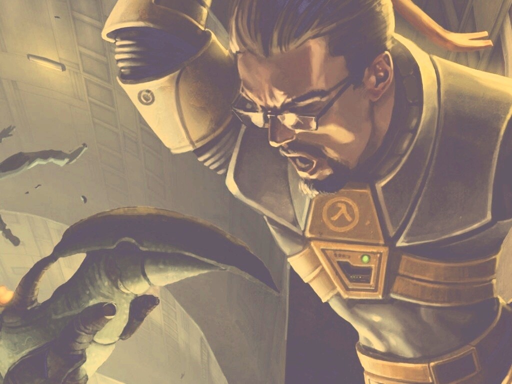 Рисованный Гордон Фримен обои