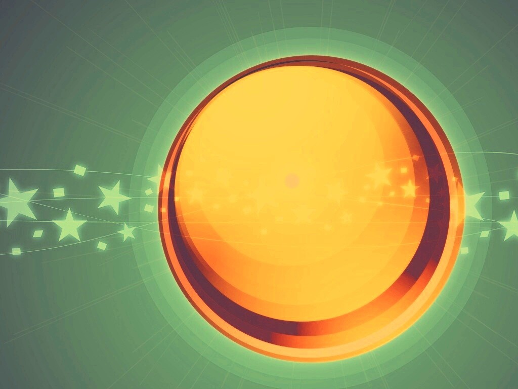 Большой красно-желтый круг обои