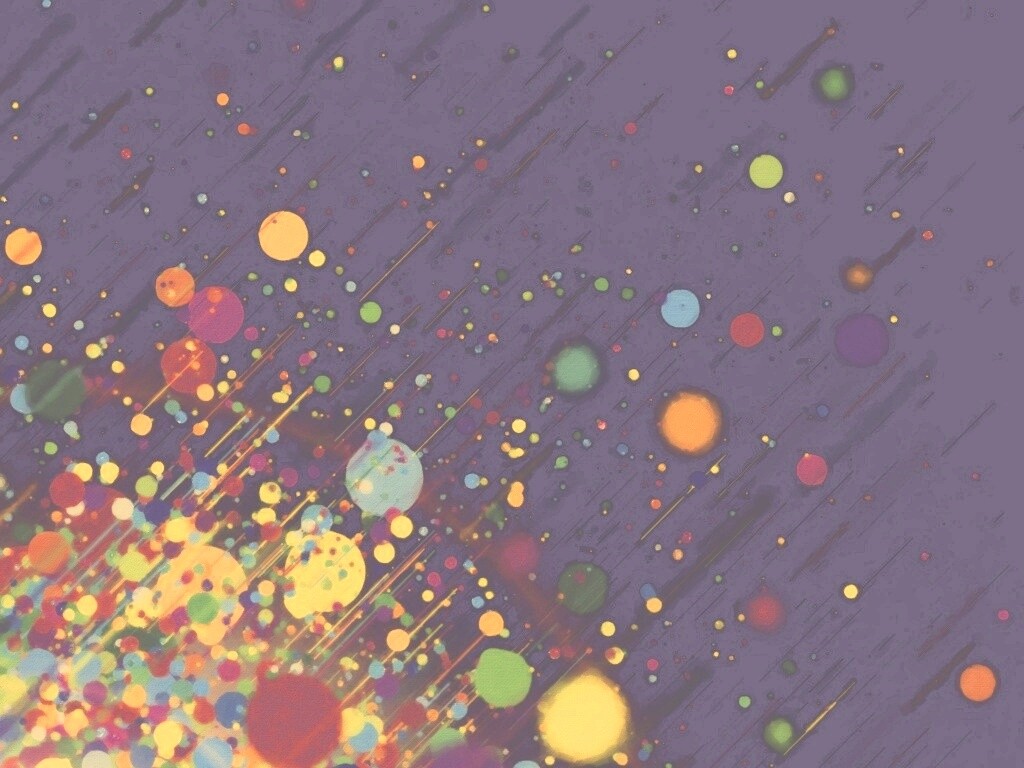 Полёт разноцветных кругов обои