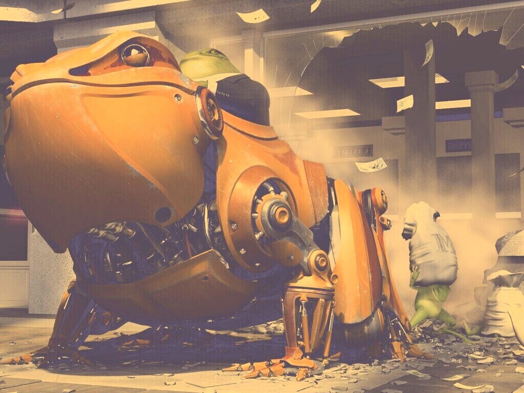 Боевой робот-жаба обои