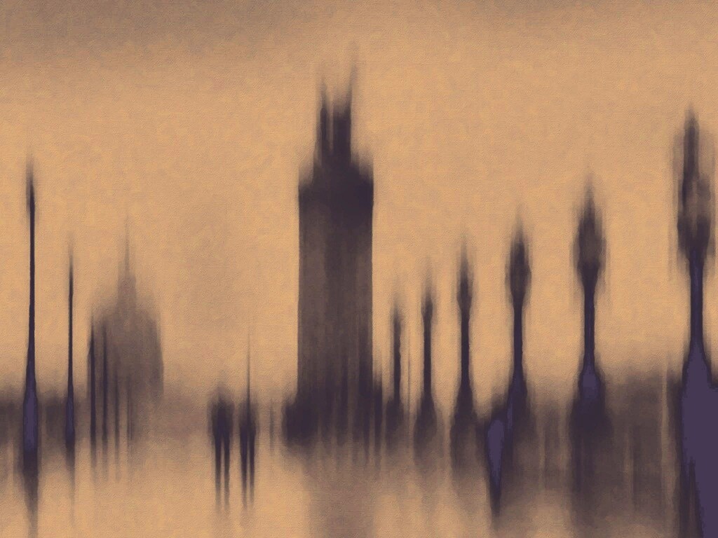 Размытый вид с моста обои