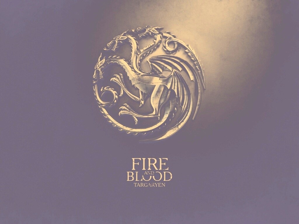 Металлический герб дома Таргариен обои