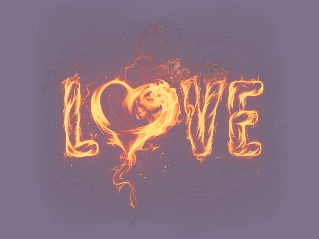 Пламенная любовь обои