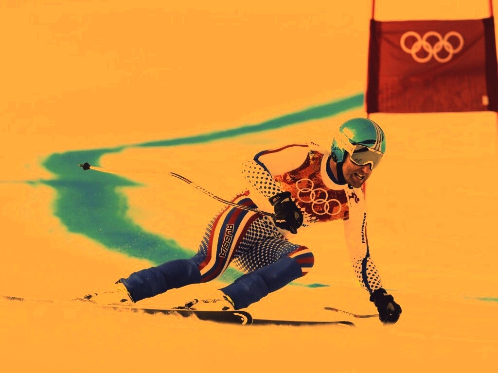 Лыжник на олимпиаде обои