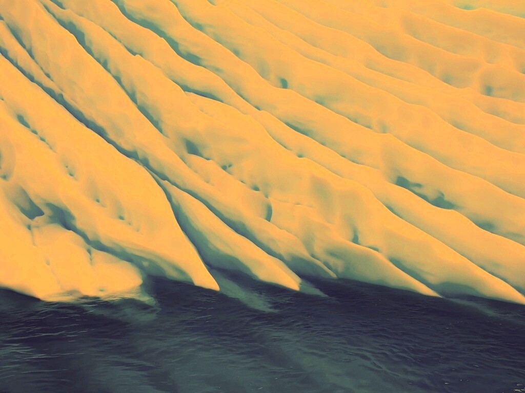 Борозды во льду обои