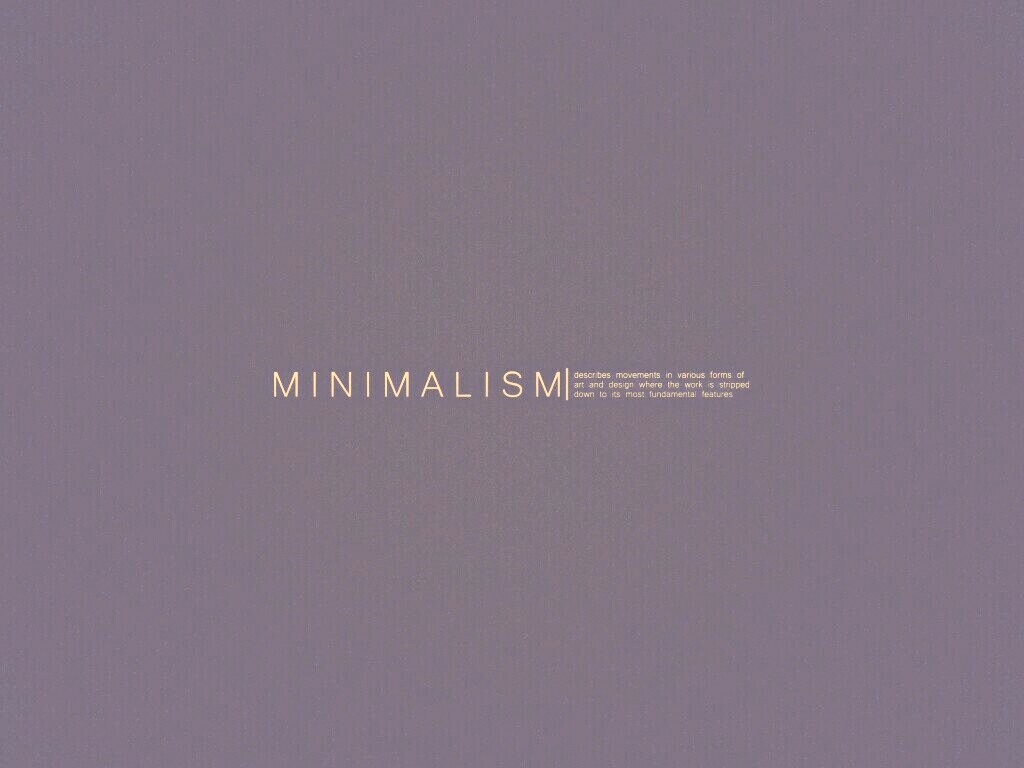 Минимализм обои