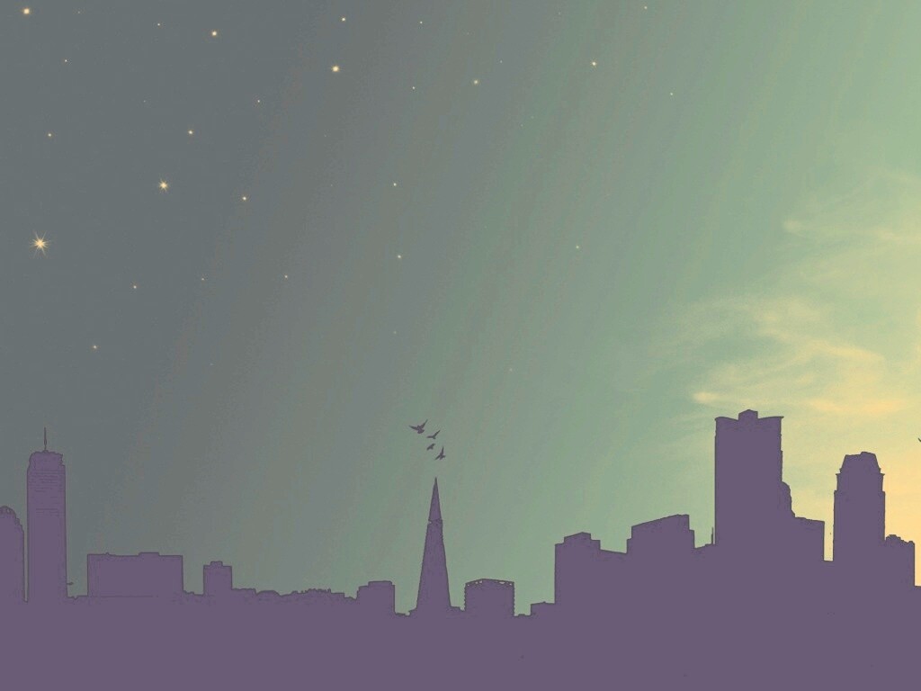 Ночной город обои