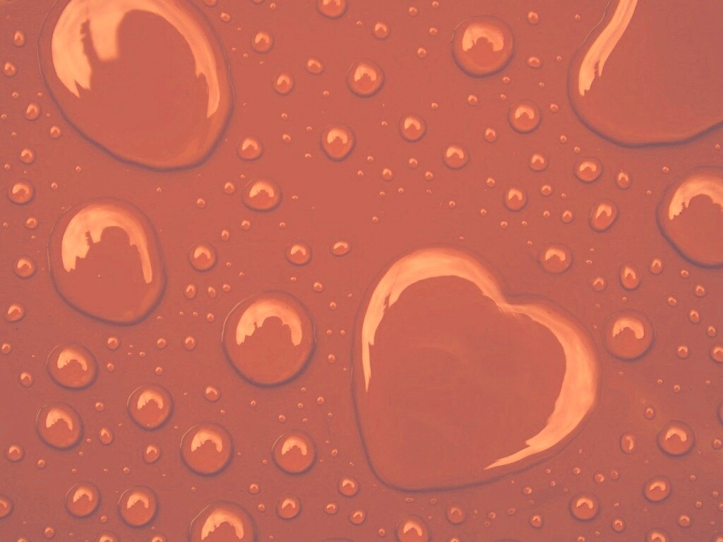 Капли на красном фоне обои