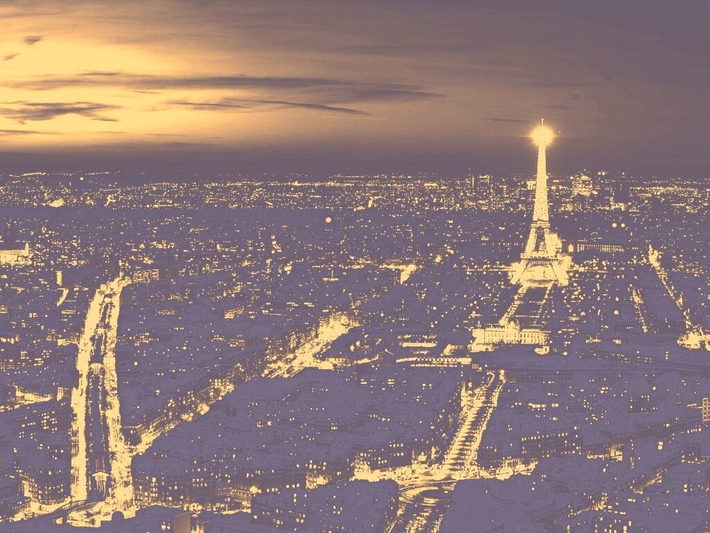 Ночной париж обои