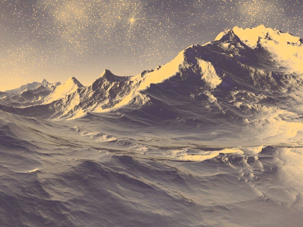 Северные горы обои