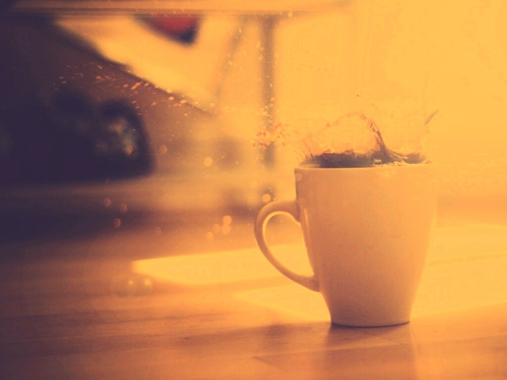 Кофейный всплеск обои