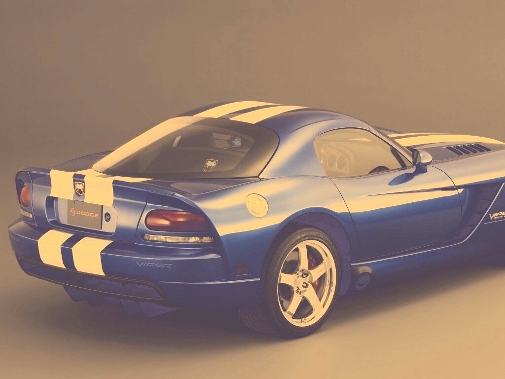 Синий Dodge Viper обои