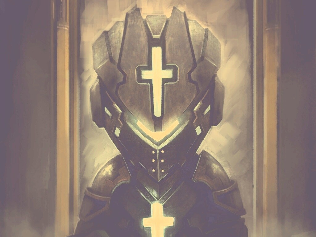 Рыцарь в стиле Dead Space обои