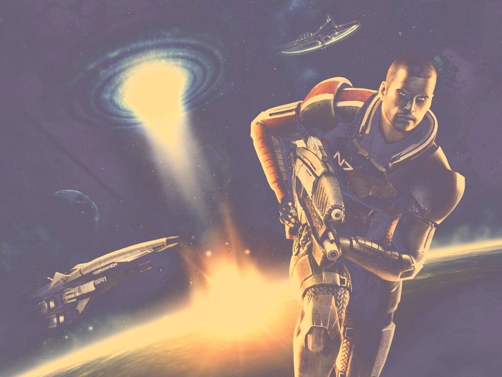 Шепард из вселенной Mass Effect обои