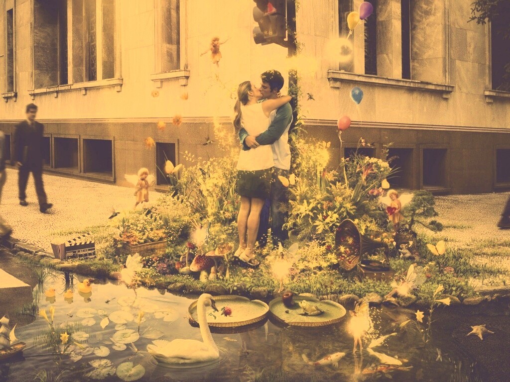 Волшебный поцелуй обои