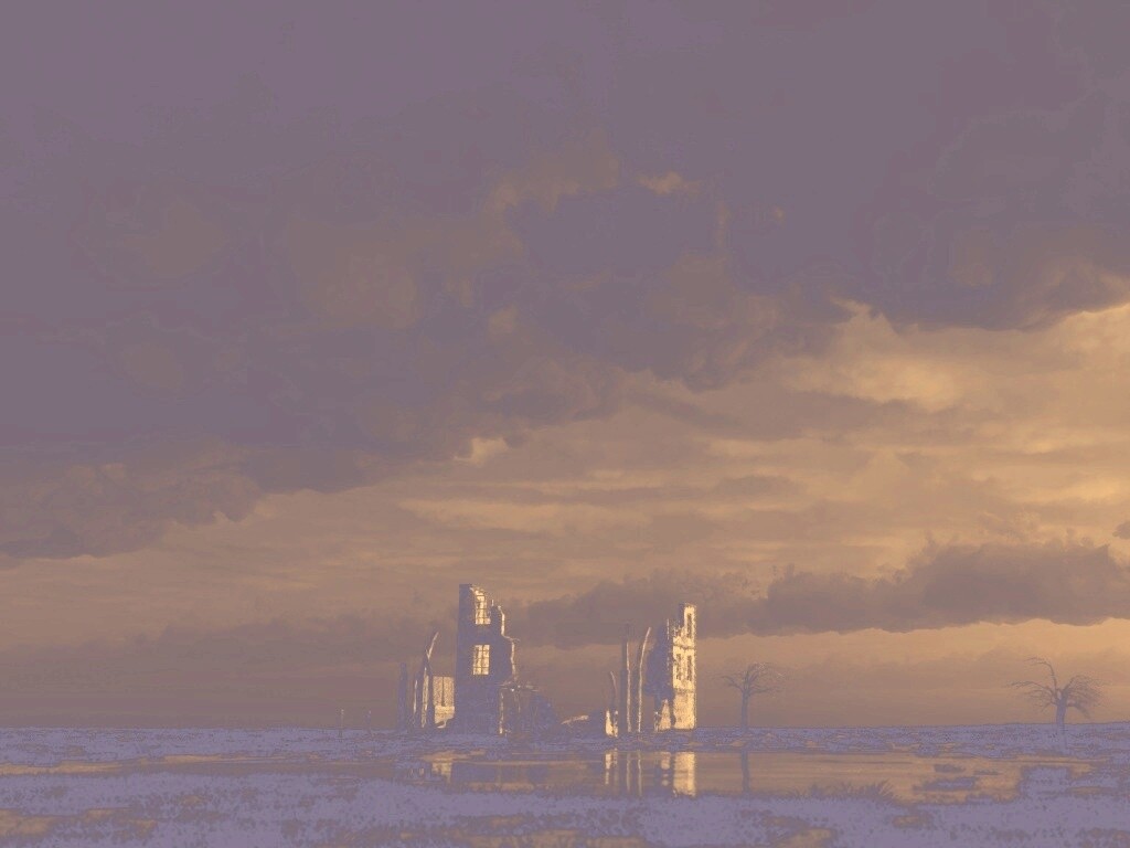 Руины здания обои