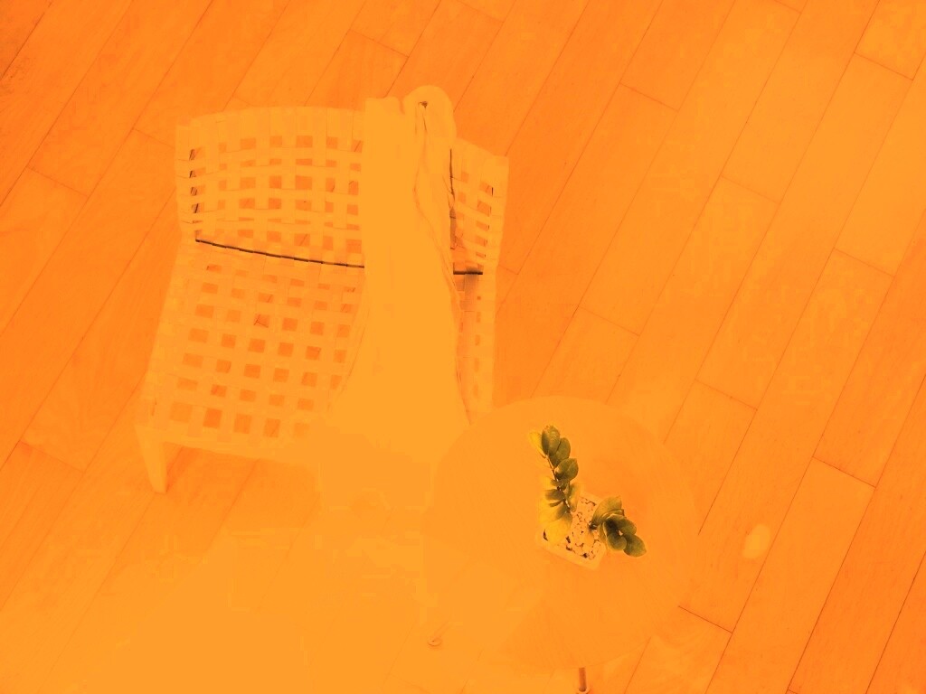 Отдых на плетенном кресле обои