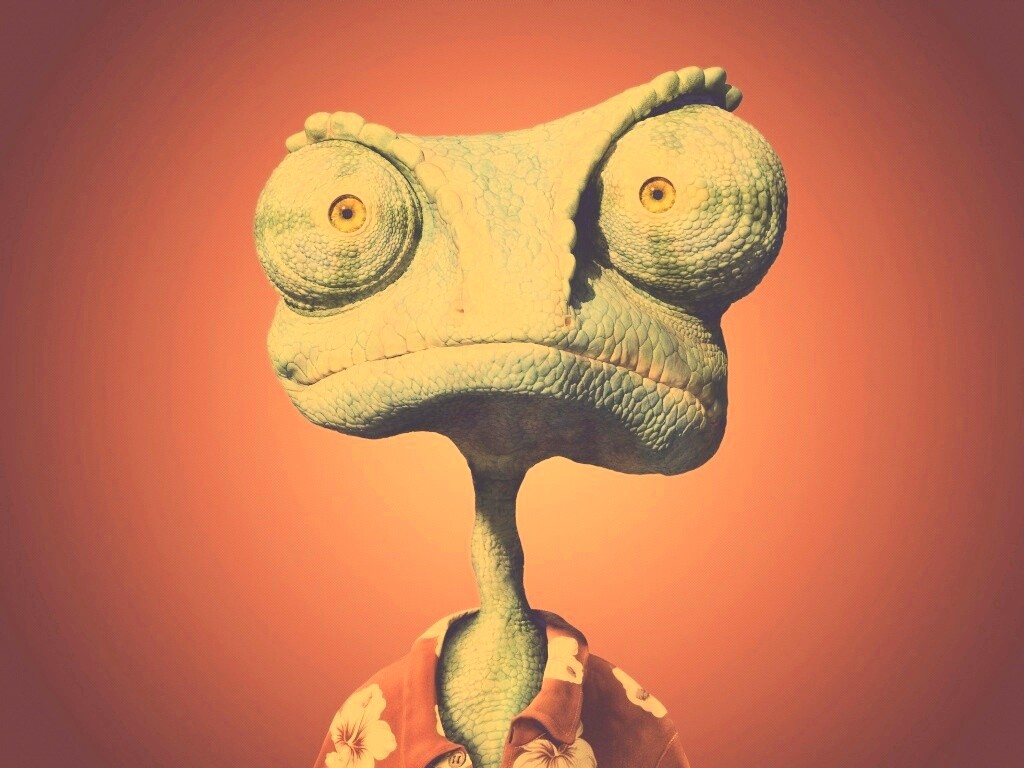 Ранго на красном фоне обои