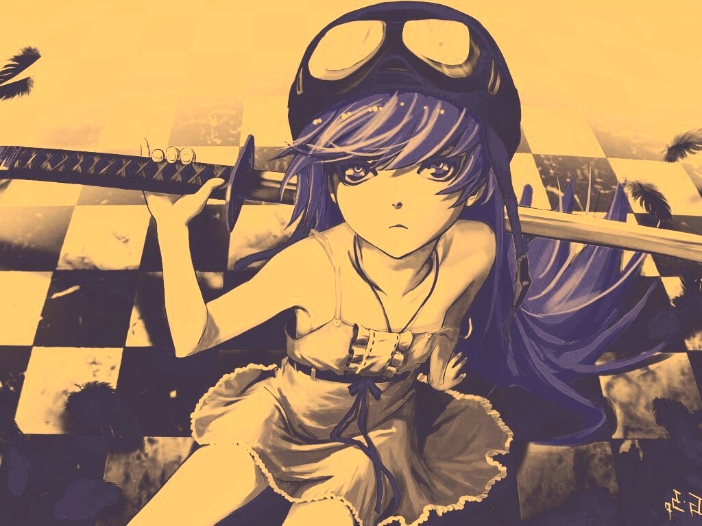 Девушка с катаной обои