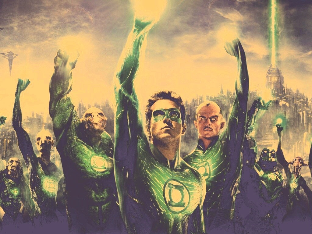 Зеленый фонарь обои