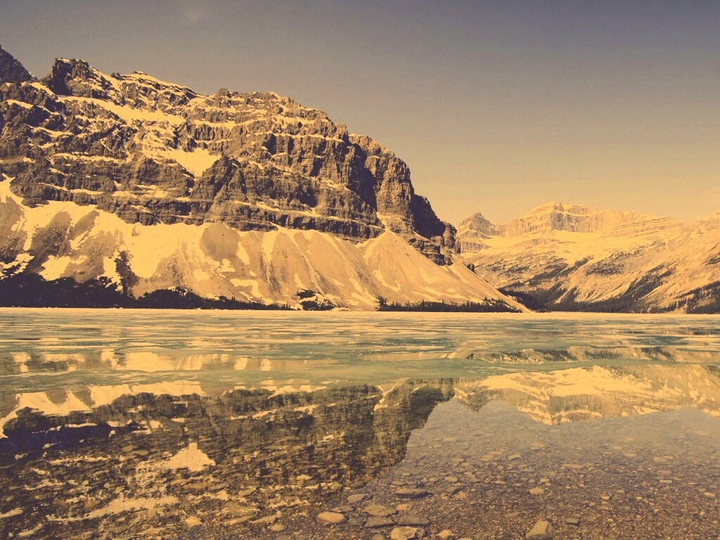 Снежные горы обои