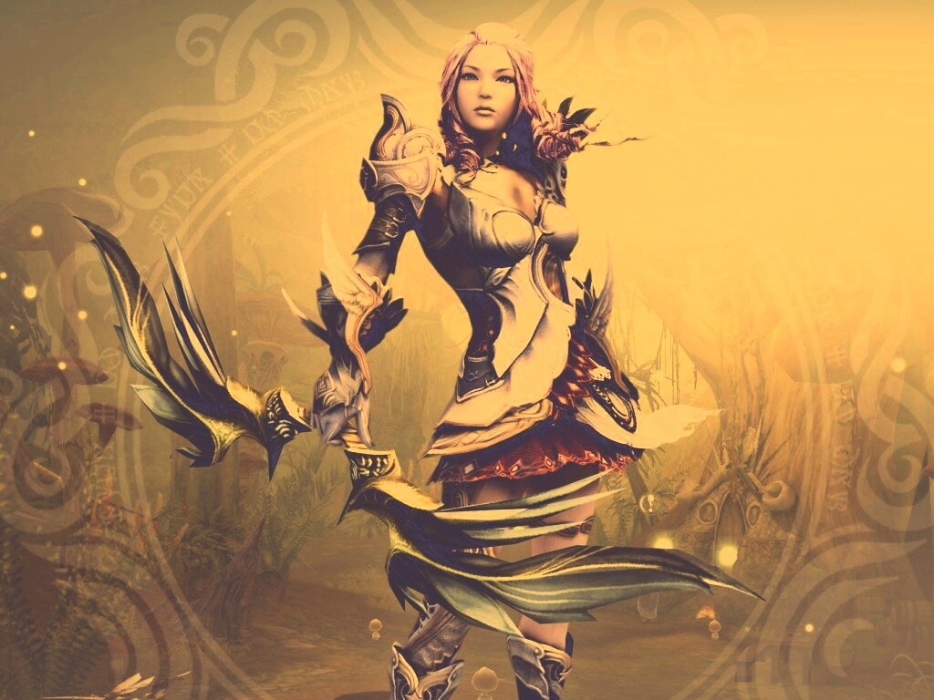 Лучница из Aion обои