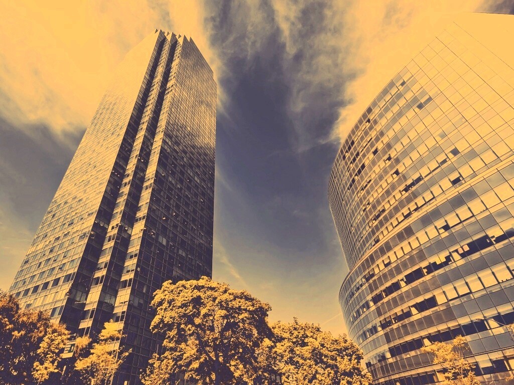 Осязательный Нью-Йорк с большими домами обои