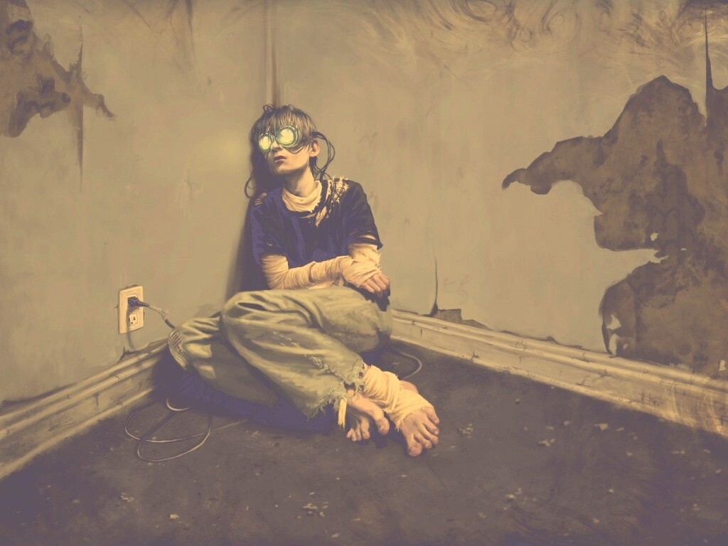 Потерянный в виртуальном мире обои