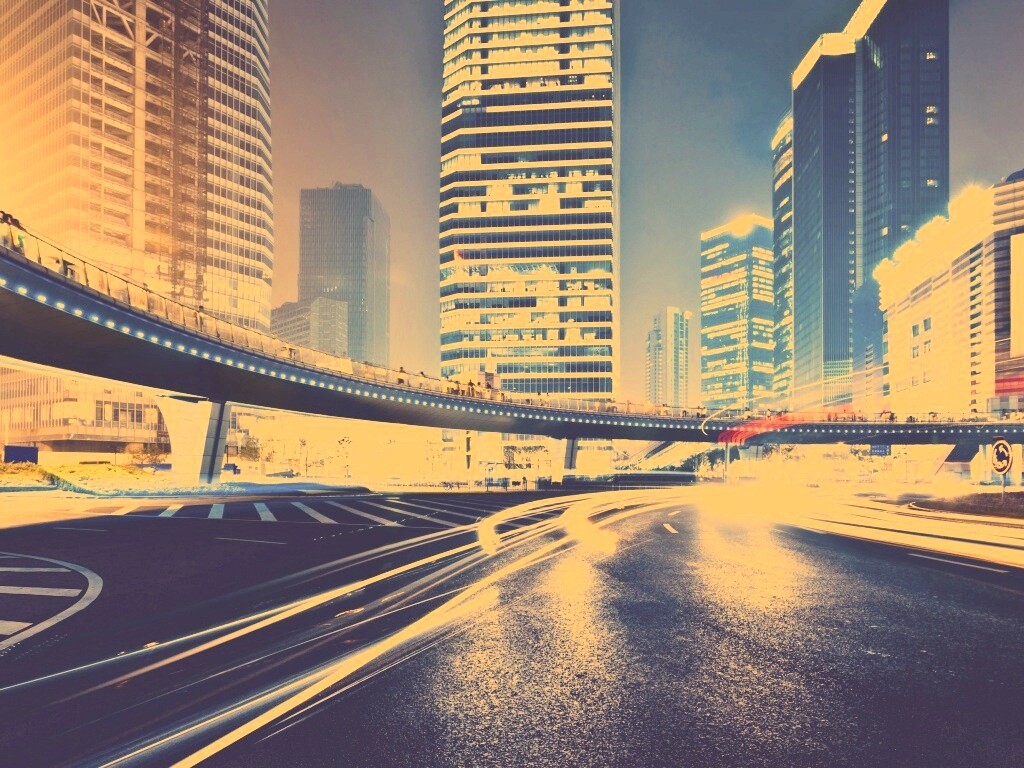 Ночной мегаполис обои