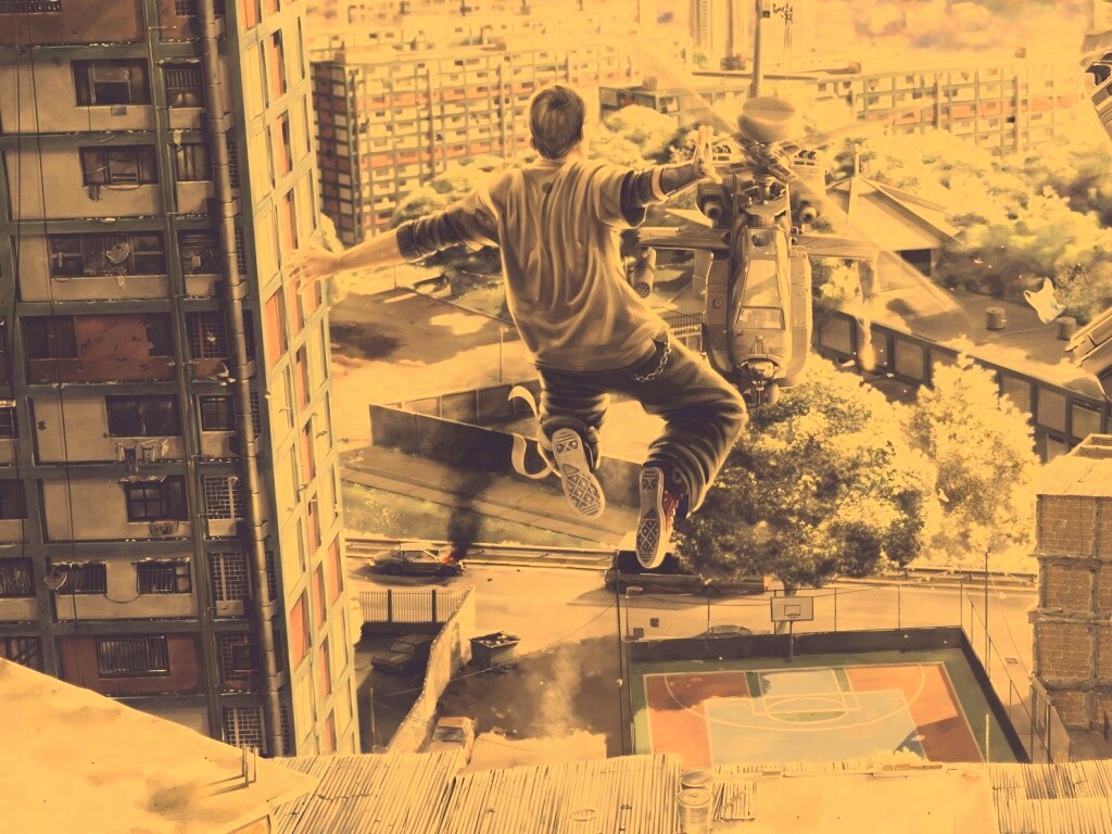 Прыжок обои