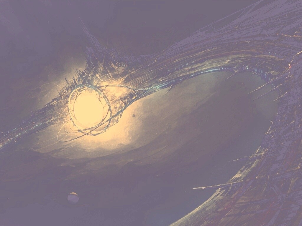 Зловещая космическая станция обои