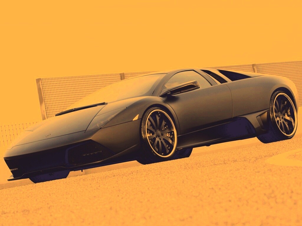 Lamborghini Reventon черного цвета обои