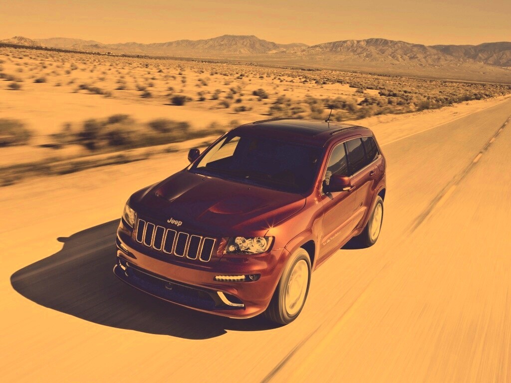 Красный Jeep обои